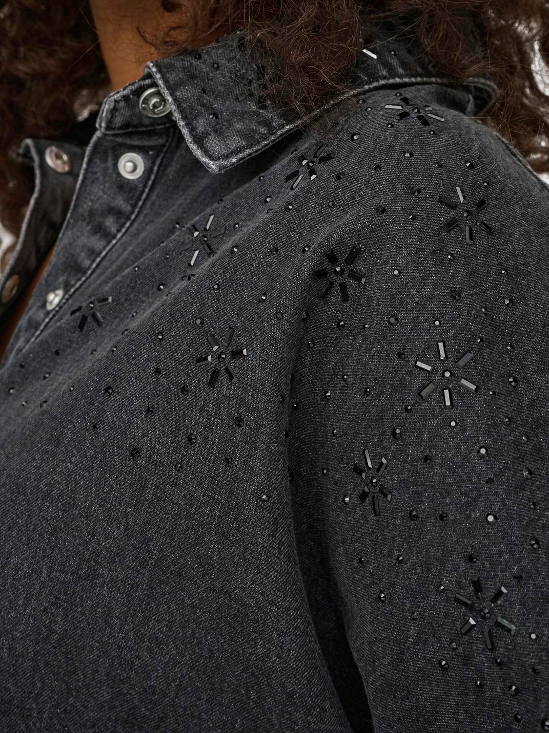 CARGRACE Jeanshemd Washed Black