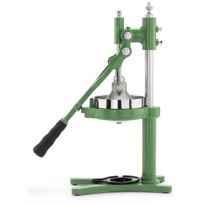 Hebel-Zitruspresse Hadarit mit Edelstahlpresskegel, Grün