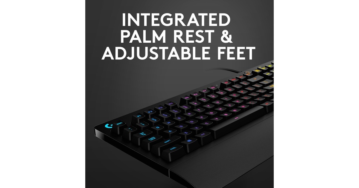 LogitechG213 Prodigy Gaming Keyboard  (Zwart, US-International, Mech dome, RGB leds)