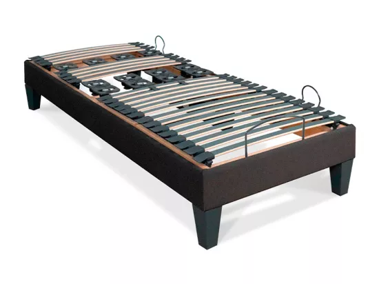 BELLECOUR LITERIE | Sommier électrique ROCHEREAU 90x200 cm | Lattes & Plots
