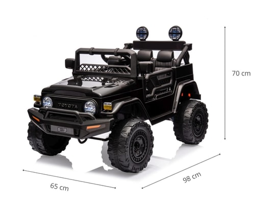 MILLY MALLY - Voiture électrique enfant Véhiculeride-on toyota fj cruiser noir