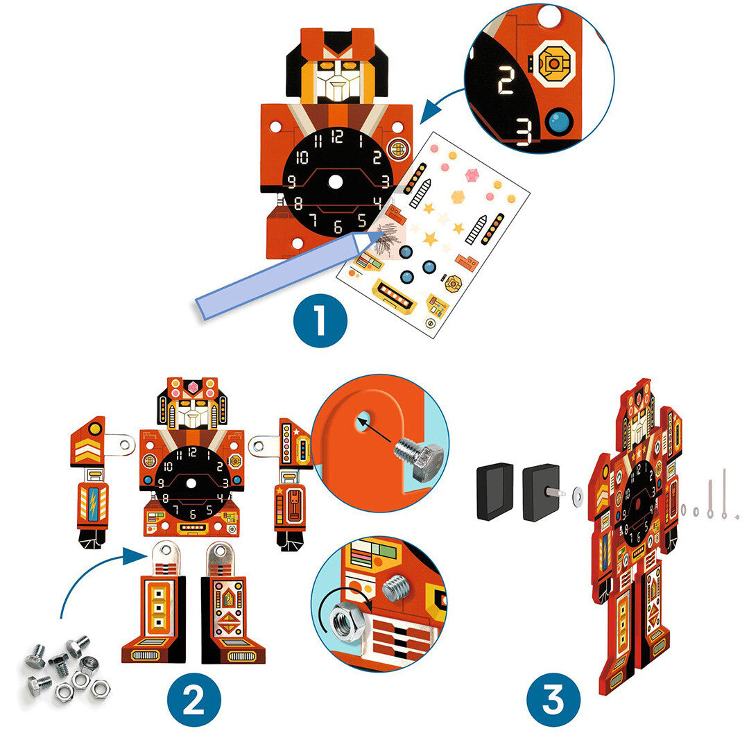 Djeco knutselset diy - robotime klok