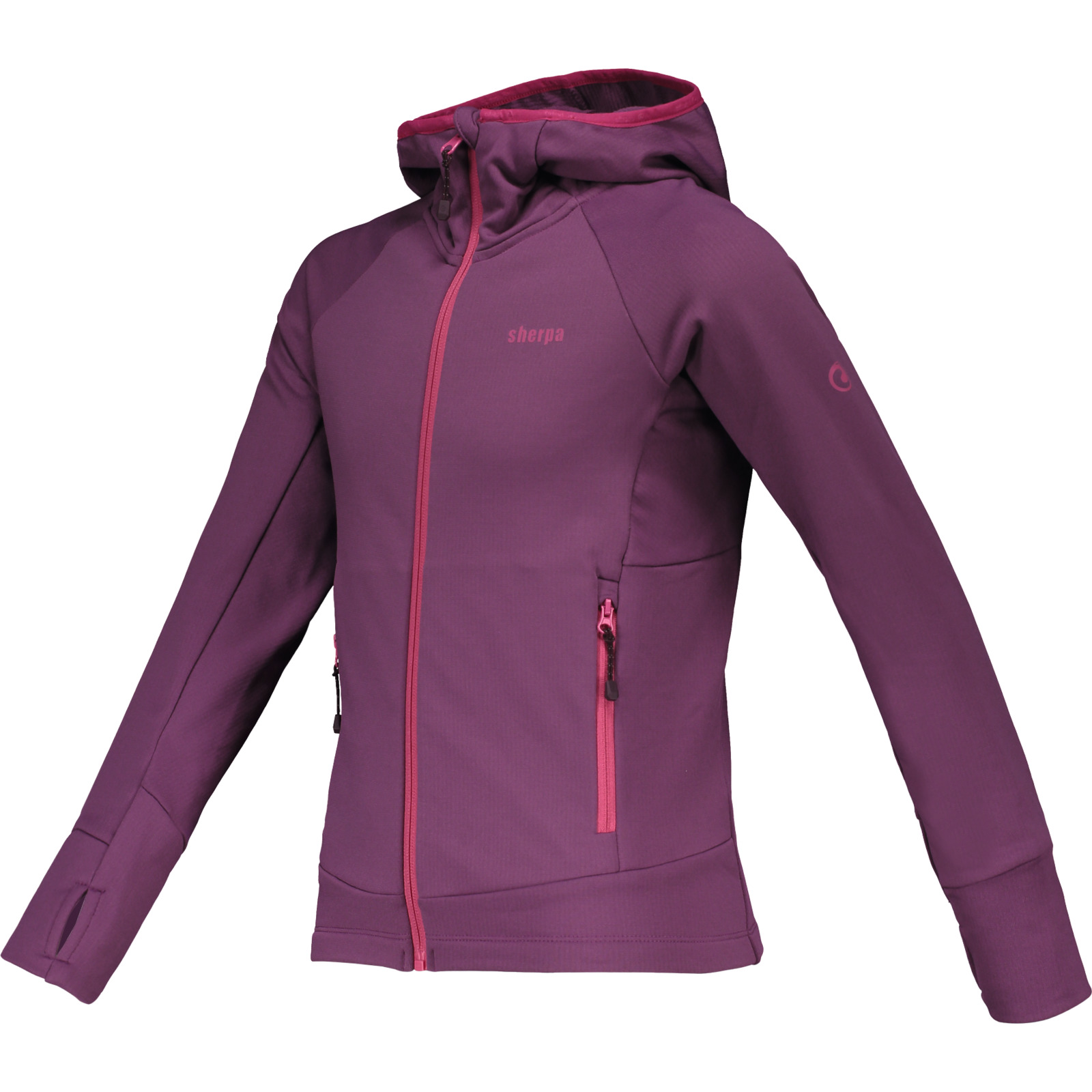 Sherpa Kinder-Fleecejacke Pyuthan lila
