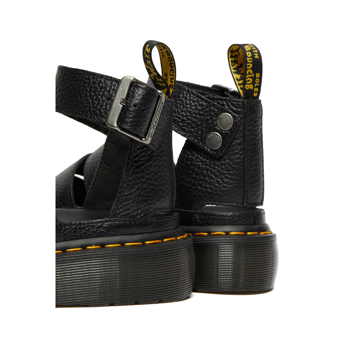 DR. MARTENS<br>Sandálias de couro Clarissa II Quad, plataforma