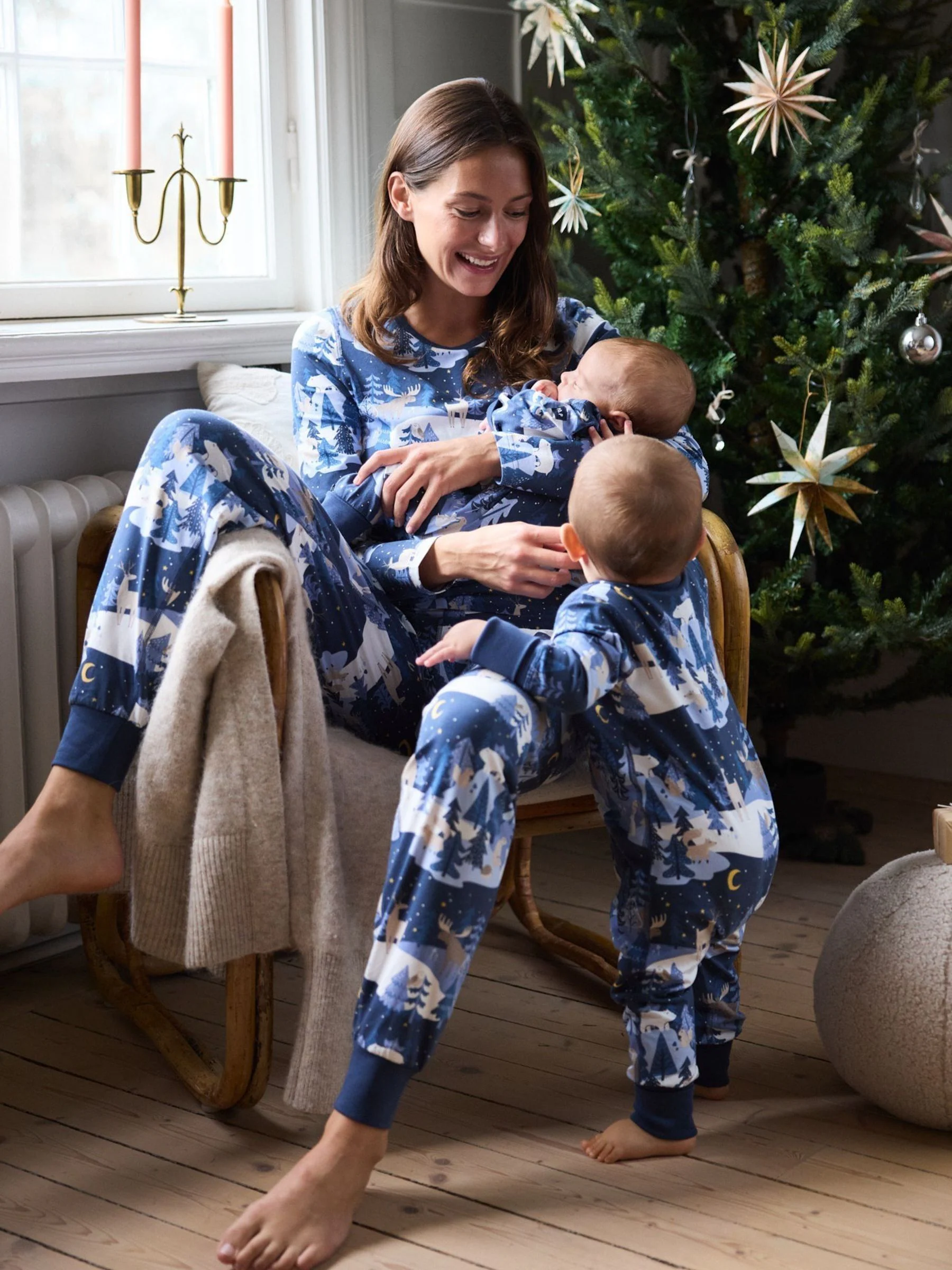 Blauw - Polarn O. Pyret Printed Pyjamas