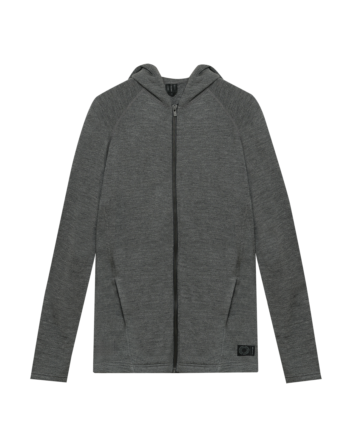 Vest met capuchon van merinowol terry voor heren
