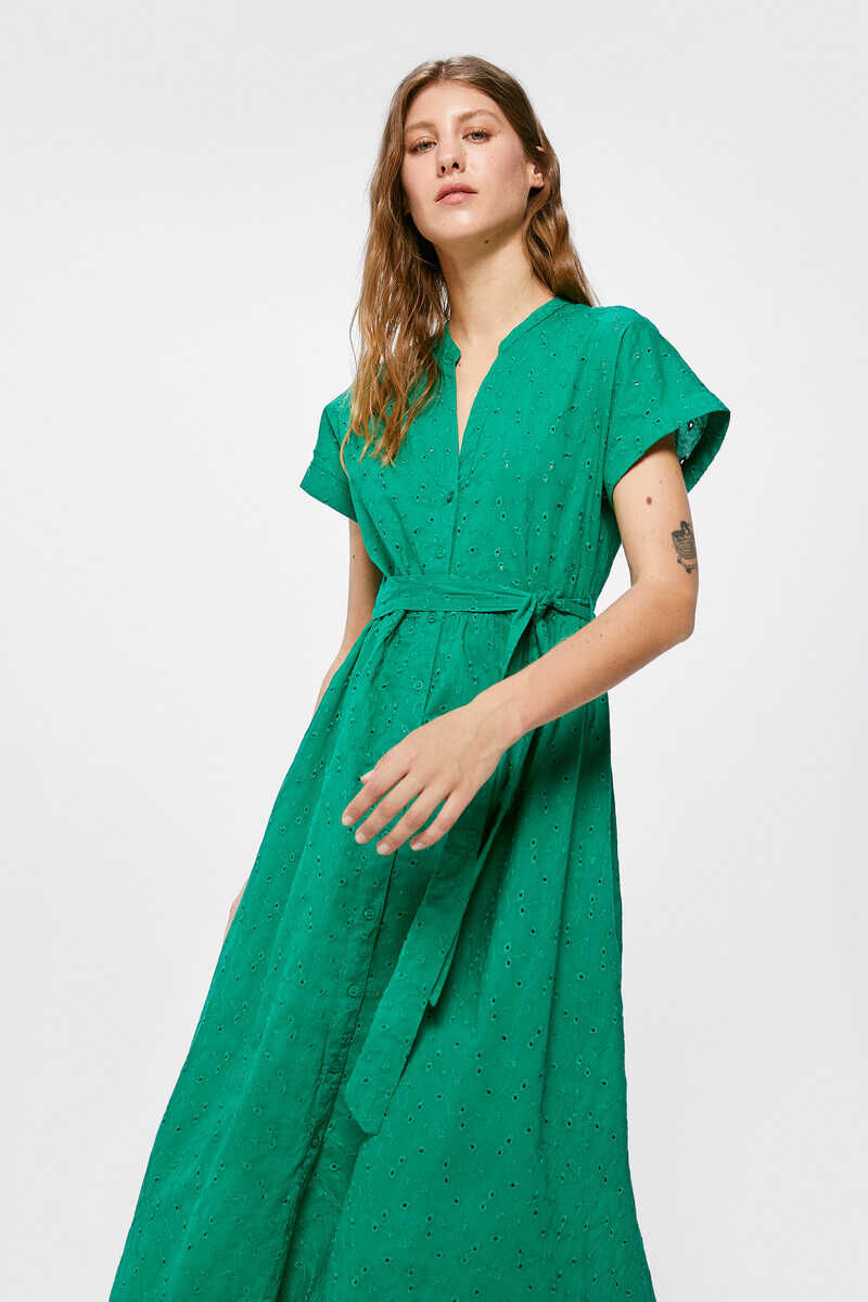 Vestido Midi Camisero Shiffly - garrafa