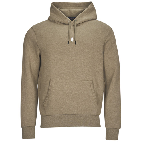 Polo Ralph Lauren - SWEATSHIRT DOUBLE KNIT TECH LOGO CENTRAL Beige / China / Dark / Topotea / Lila
