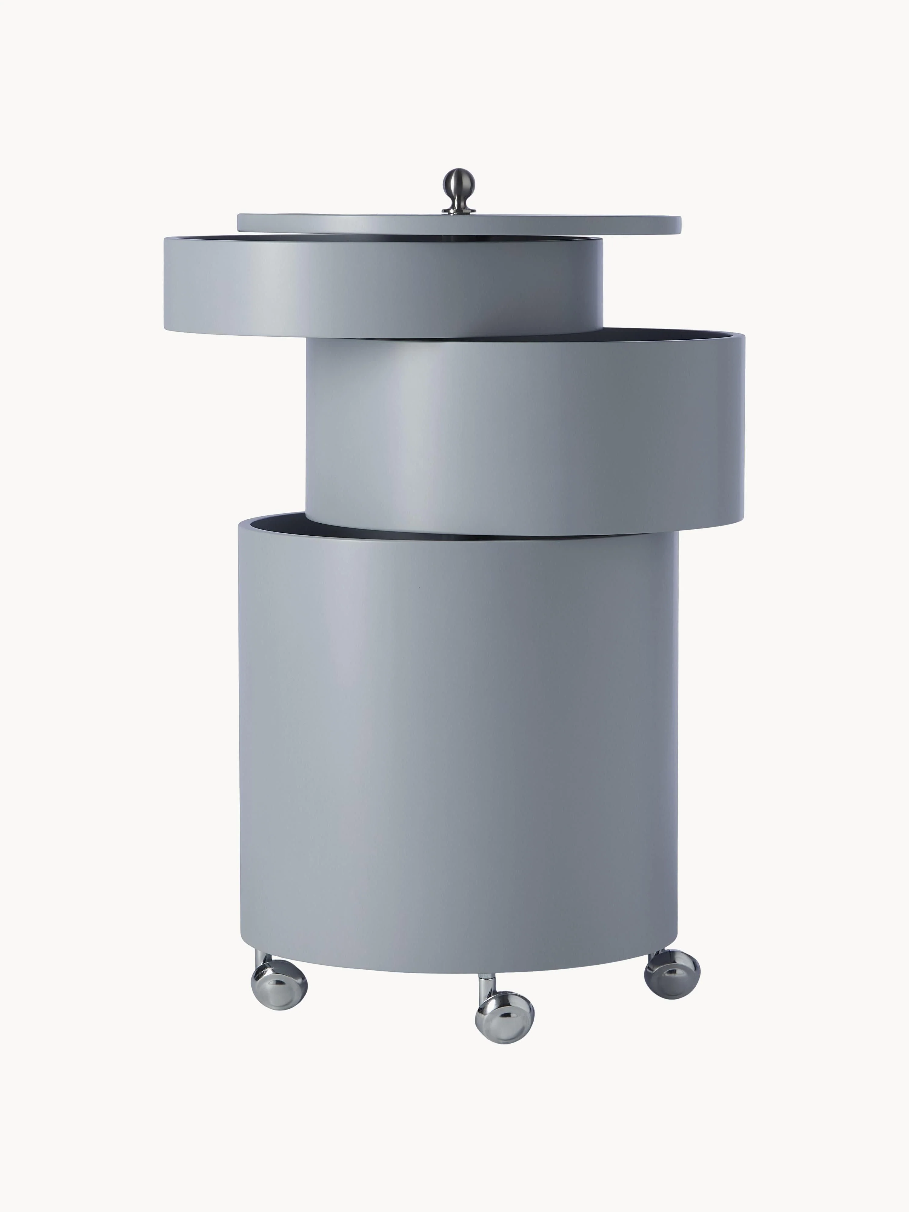 Ronde rolcontainer Barboy, Design Verner Panton