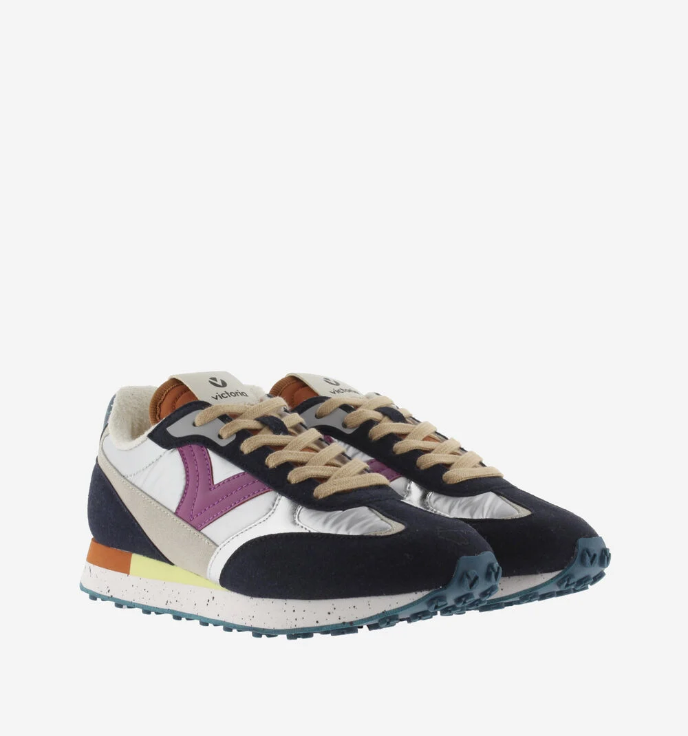 GALAXIA NYLON MÉTAL MULTICOLORE Baskets métallisées pour femmes MARINO