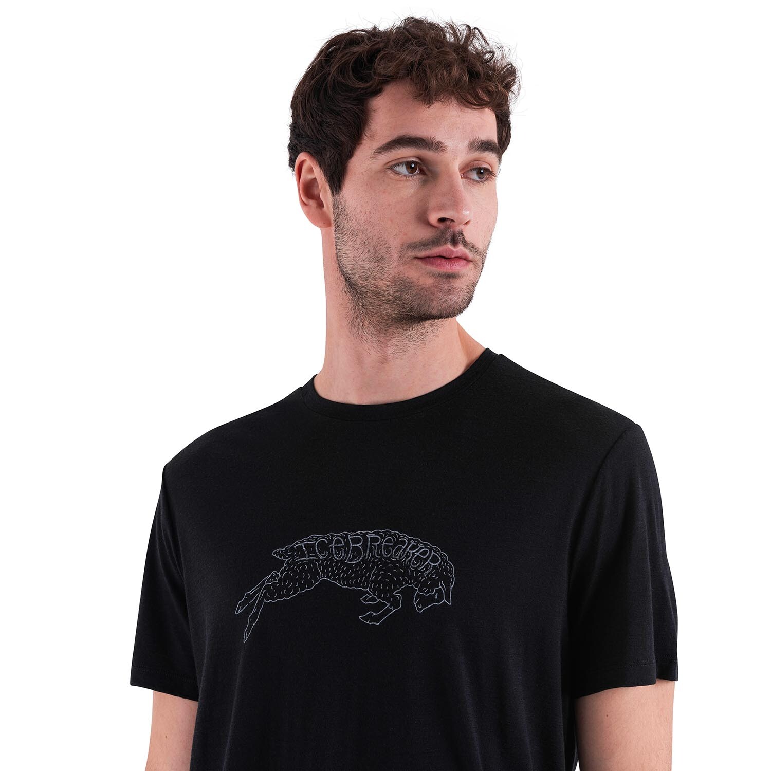 Icebreaker Mens 150 Tech Lite III S/S Tee Ewe Bound