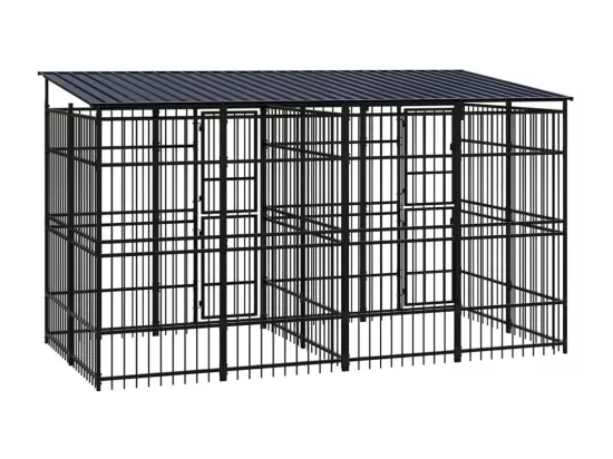 Chenil cage enclos pac noire 384 x 192 x 200 cm 02_0041767