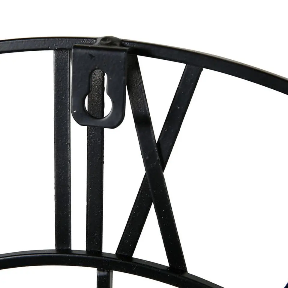 Ostaria Wandklok/muur klok - Nautisch - D36 cm - metaal - zwart