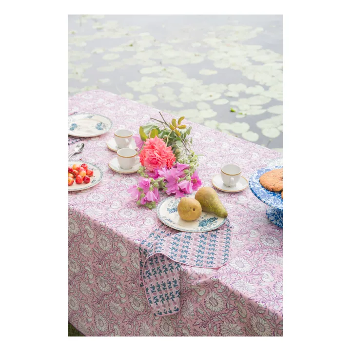 Louise Misha Serviettes de table Carlotta - Set de 4 | Bleu