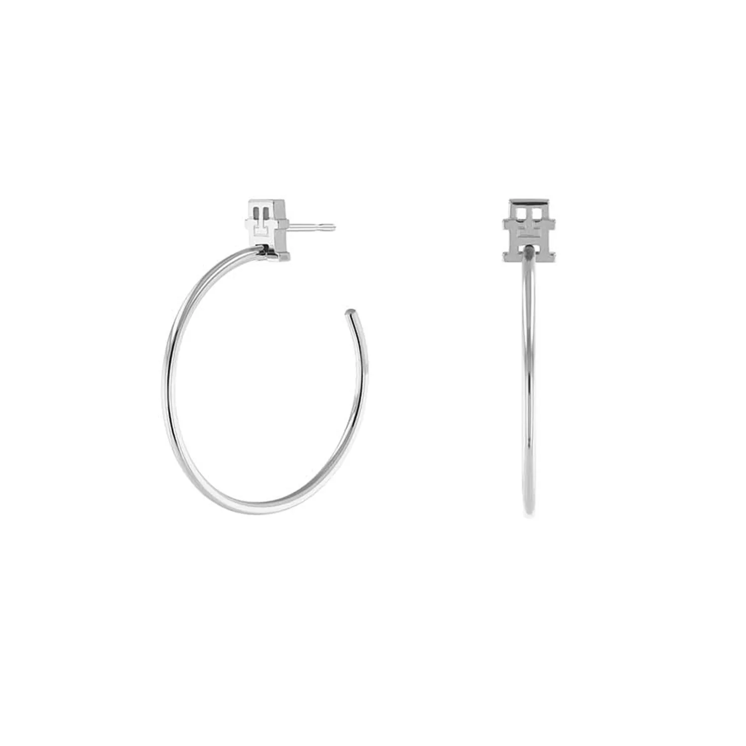 Tommy Hilfiger Monogram Hoop Øreringe Rustfrit Stål 2780727