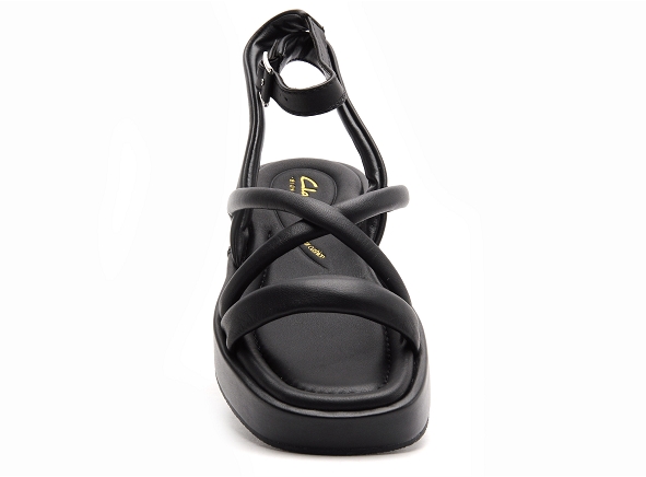 Clarks nu pieds plats femme alda cross noir