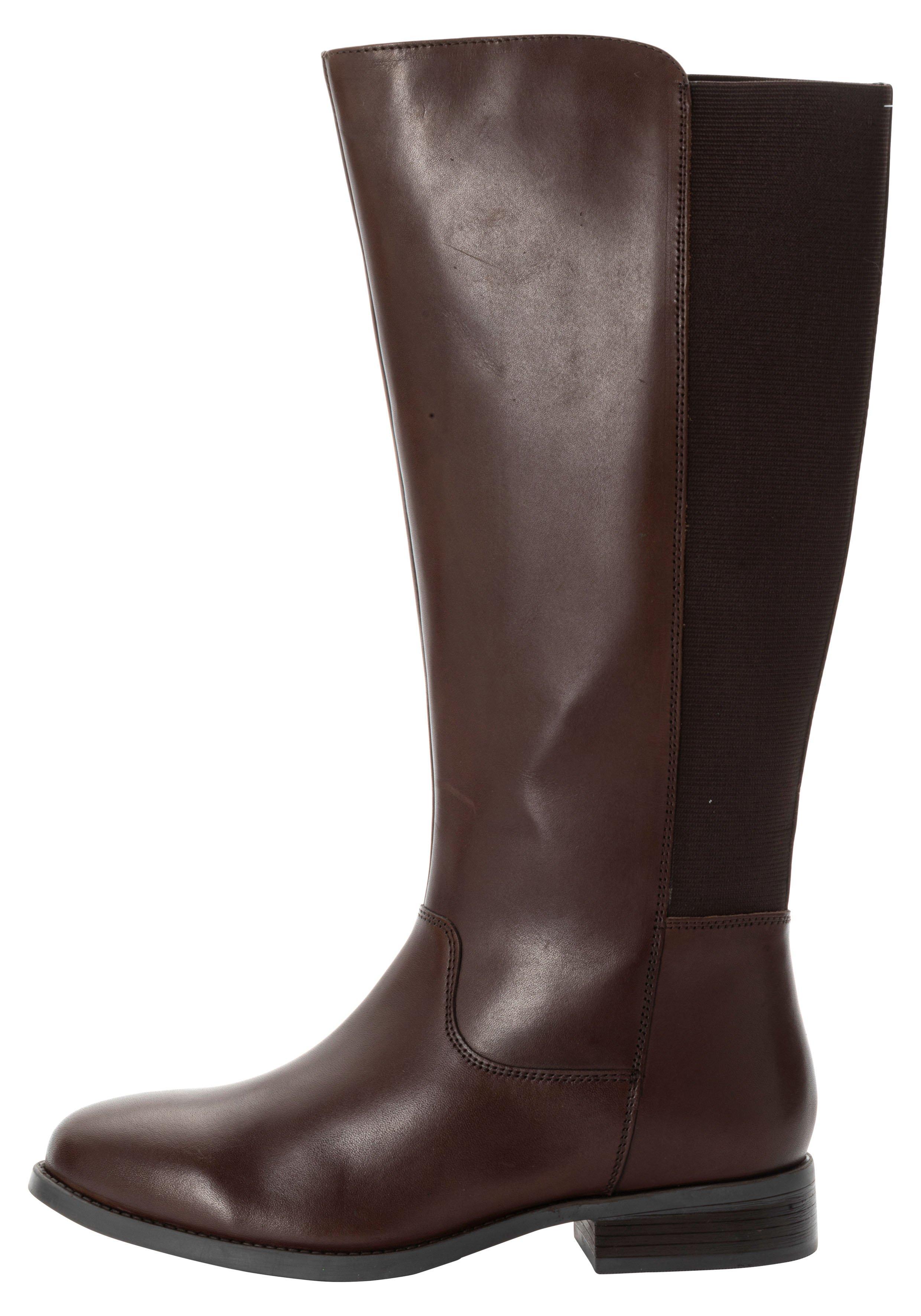 Weitschaftstiefel mit Stretch-Einsatz, in 3 Schaftweiten