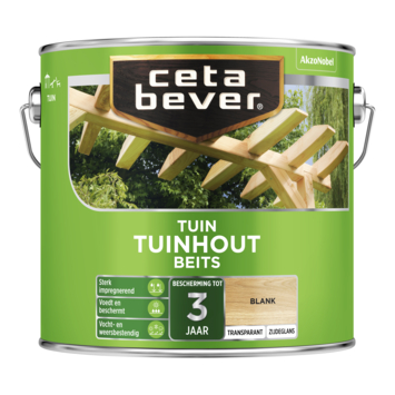 CetaBever Tuinhoutbeits zijdeglans transparant blank 2,5 liter
