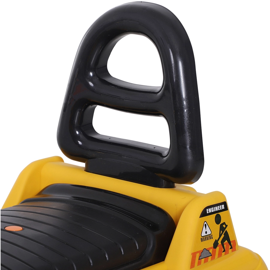 HOMCOM Trettraktor mit Stauraum gelb
