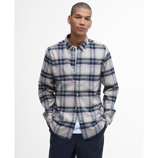 Barbour Betsom Tailored Checked Skjorte, Stone Marl, XXL