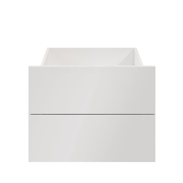 Lot de 2 tiroirs blancs GoodHome Atomia H. 18,5 x L. 49,7 x P. 50 cm