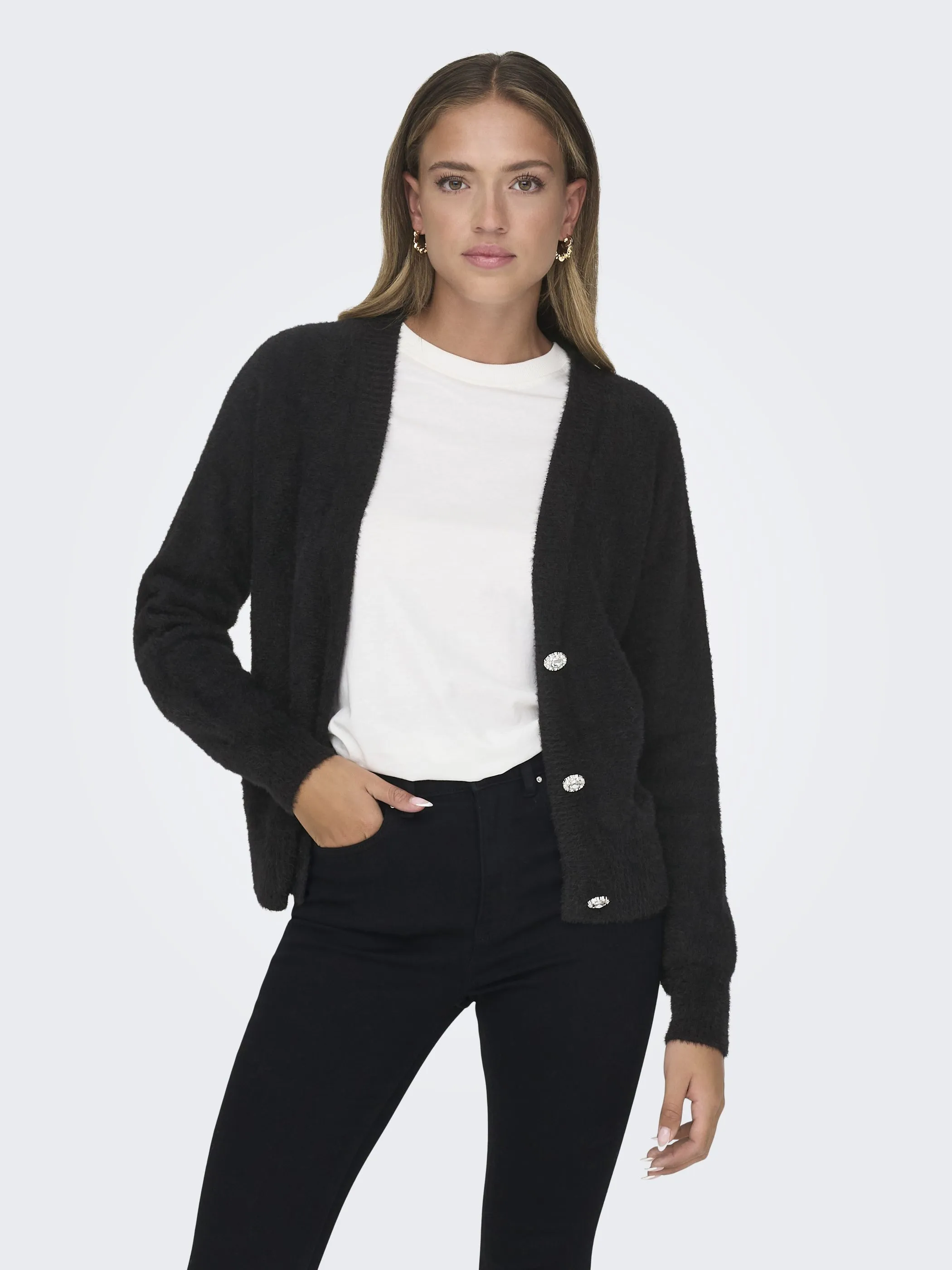 Only ONLELLA PIUMO LS CARD Strickjacke