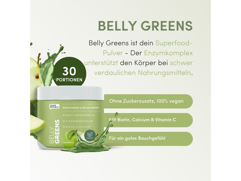 Shape Republic Belly Greens 210 g Nahrungsergänzungsmittel