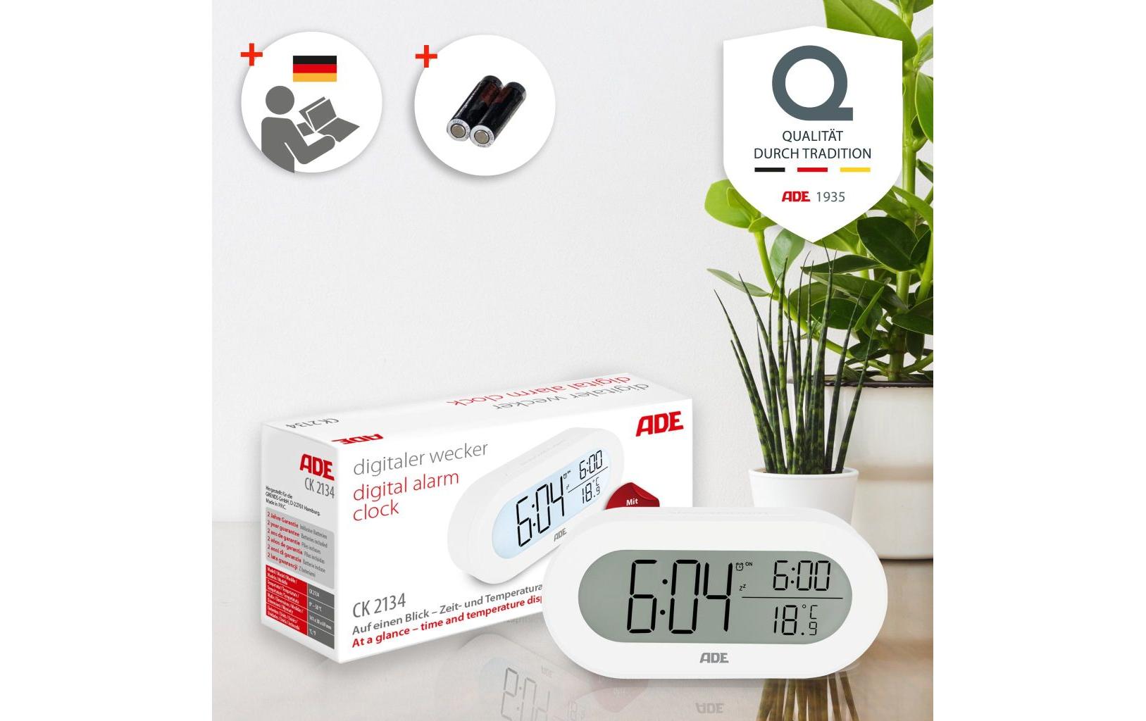Digitalwecker WeissWecker mit digitaler Anzeige