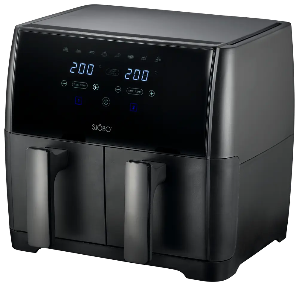 SJÖBO Airfryer dobbelt 2 x 4 L
