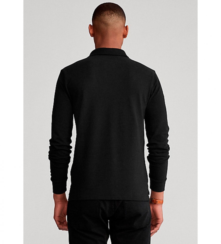 Polo Ralph Lauren Slim Fit Piqué Preto