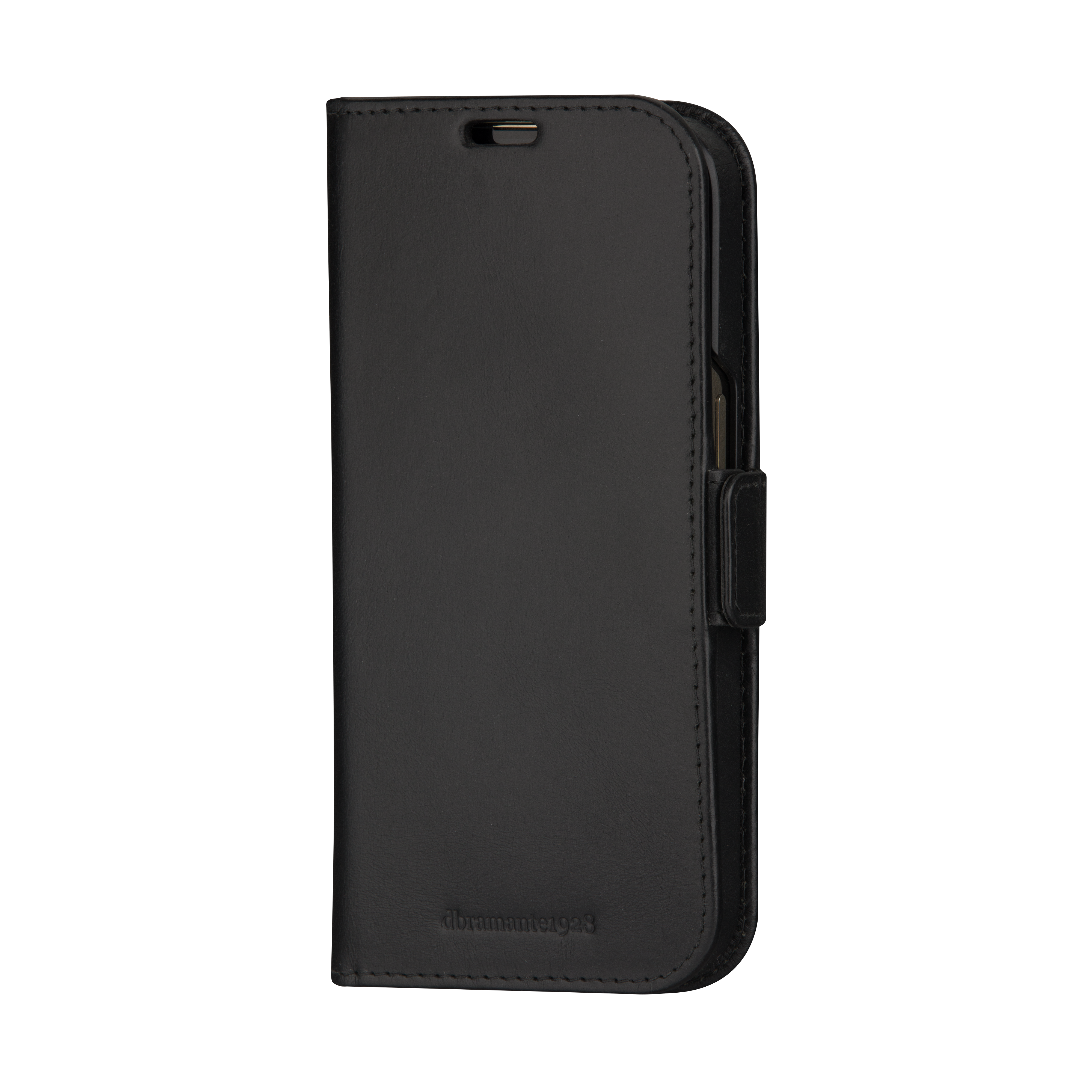iPhone 15 Pro Max 2in1 Wallet Case Echtleder Tasche mit RFID Schutz Lynge (LY67GTBL1866) - Schwarz