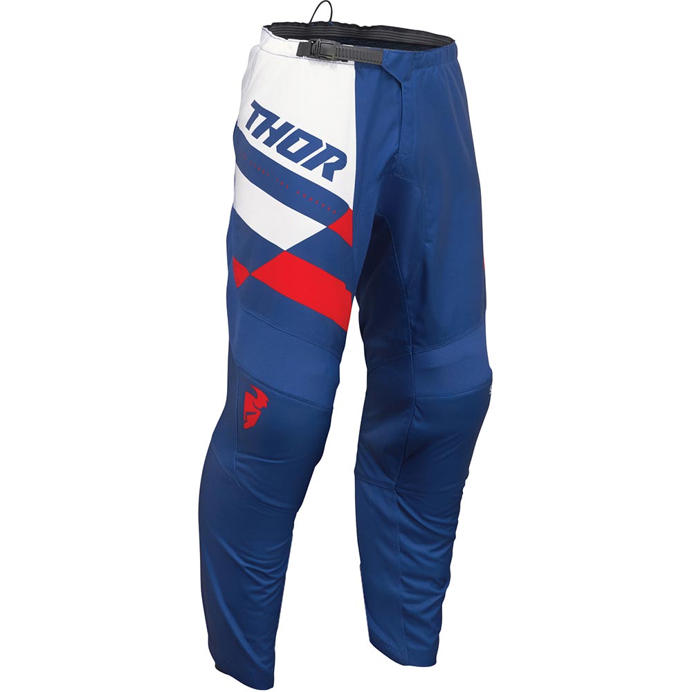 Thor Motocross - Pantalon enfant Sector Checker Navy / Rouge / Blanc