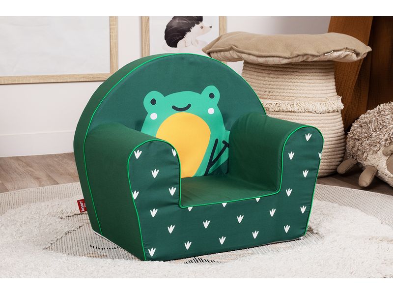 Knorrtoys Kindersessel Green frog Sessel mit niedlichem Motiv
