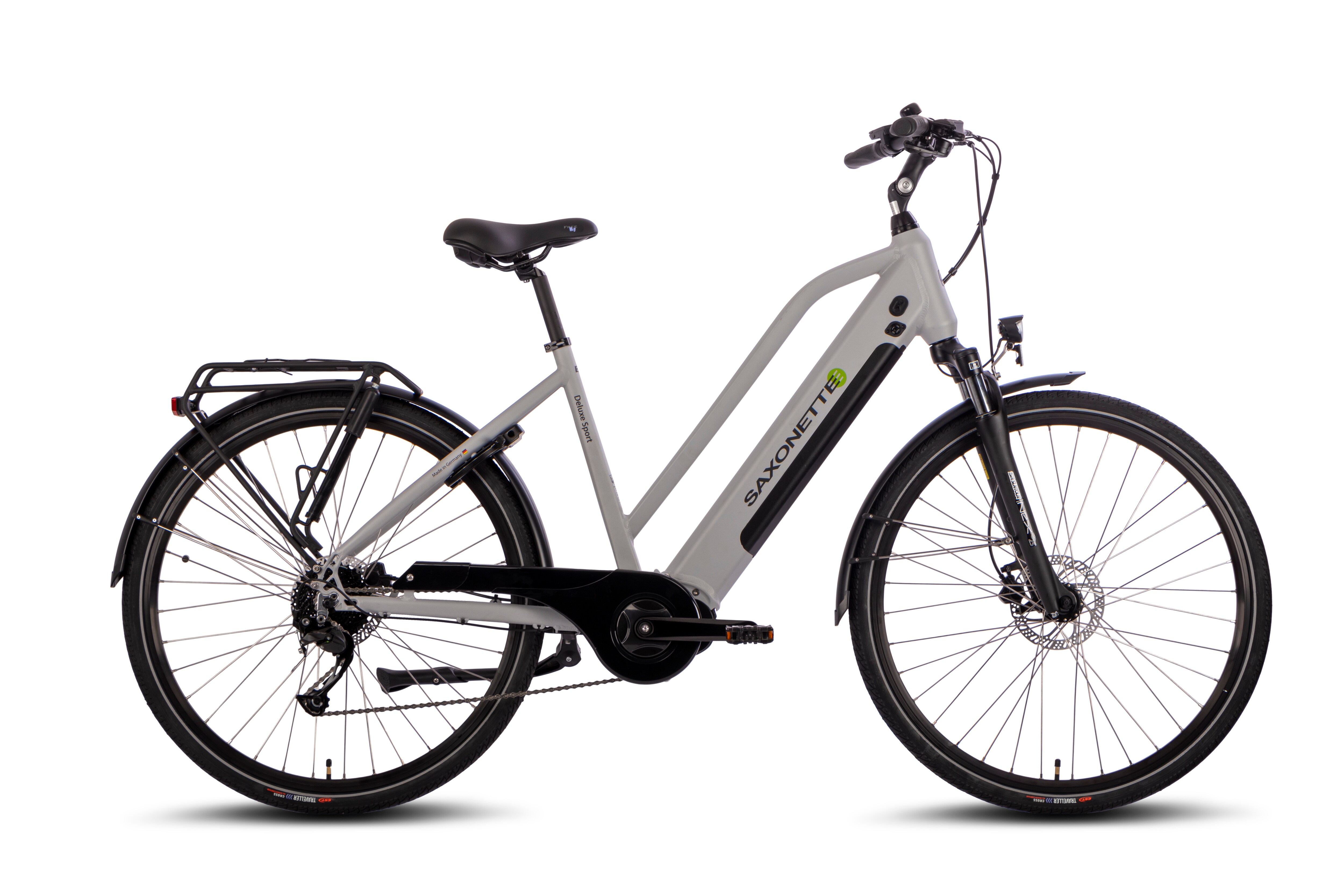 SAXONETTE Deluxe Sport Lady Gang Trekking E-Bike Scheibenbremsen
