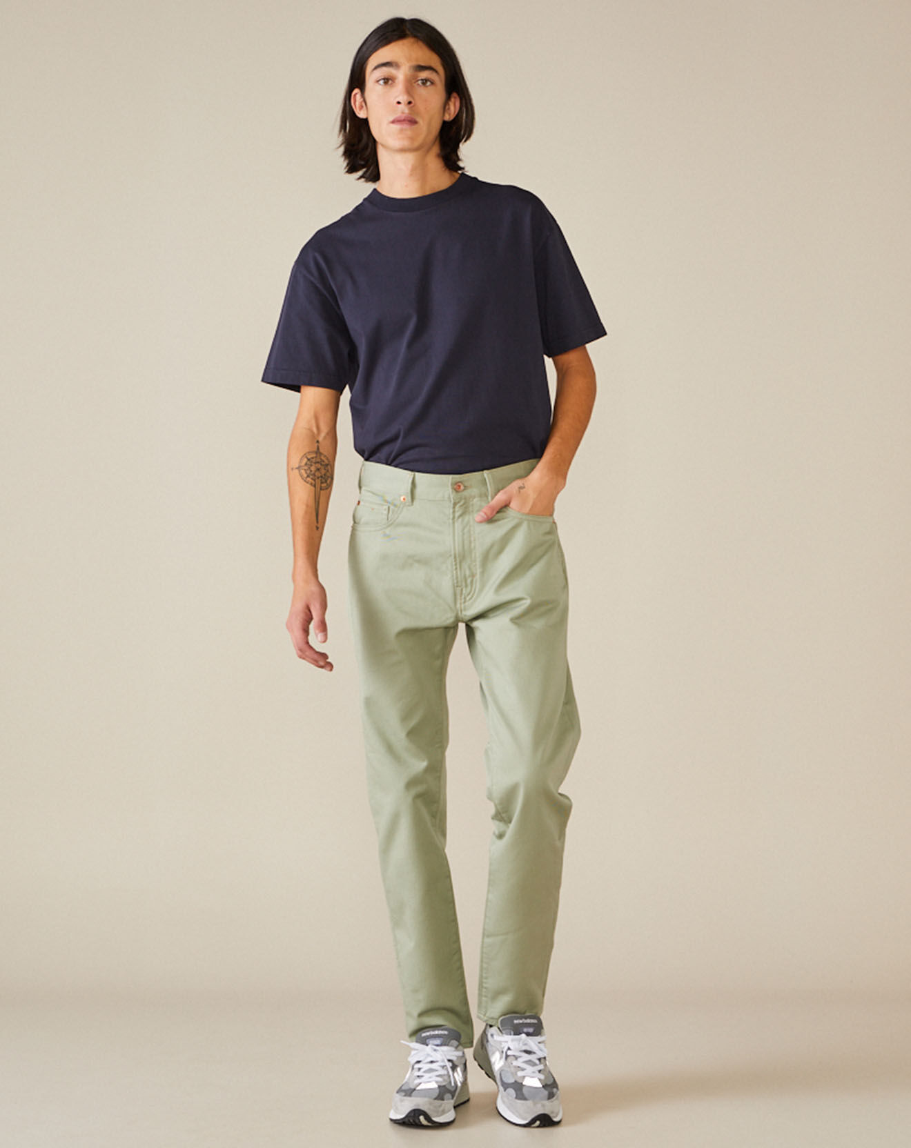 Bellerose Jean Slim Pegg vert d'eau