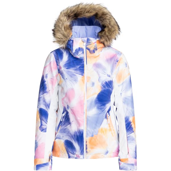 Veste de ski ROXY JET SKI JK BRIGHT WHITE PANSY PANSY
