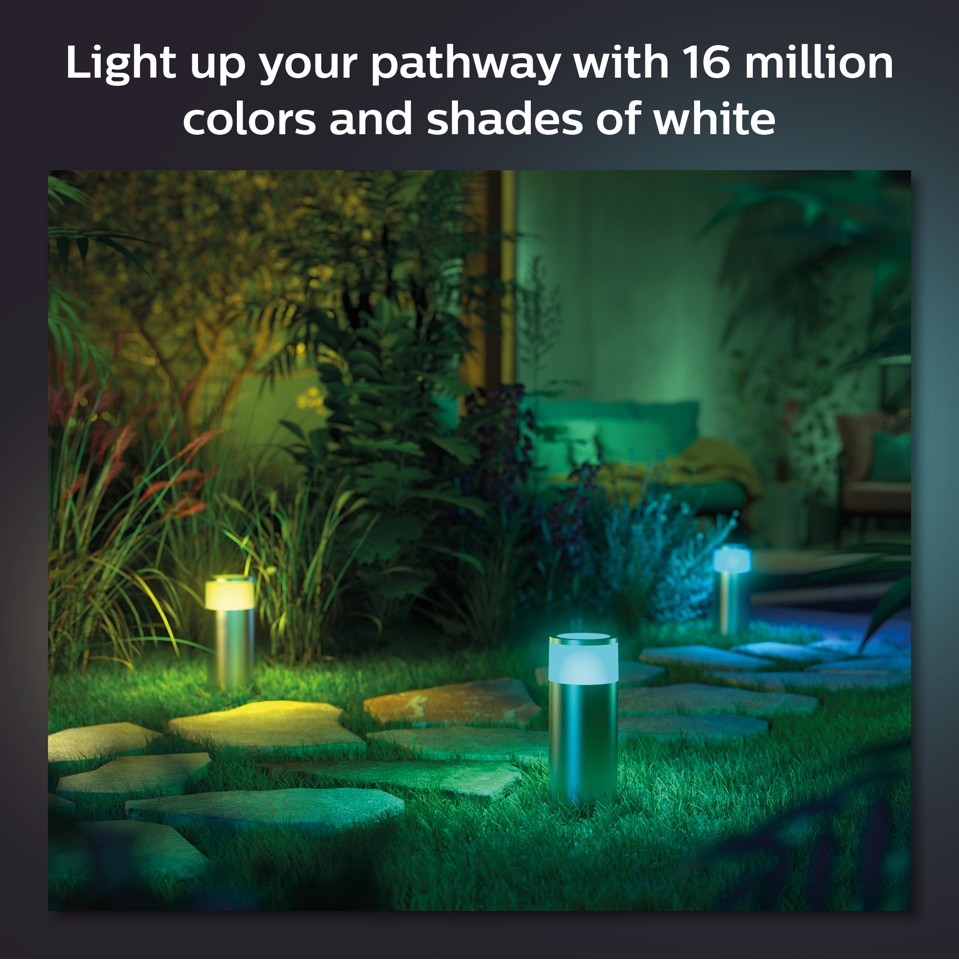 Philips Hue - Calla Outdoor Pedestal - White & Color Ambiance - S