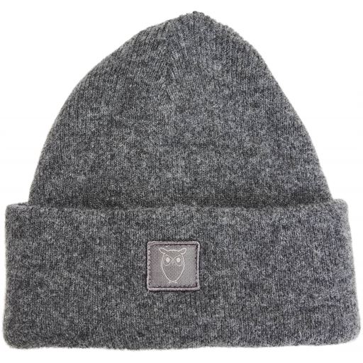 Knowledge Cotton Apparel Leaf Beanie, Grå, One Size