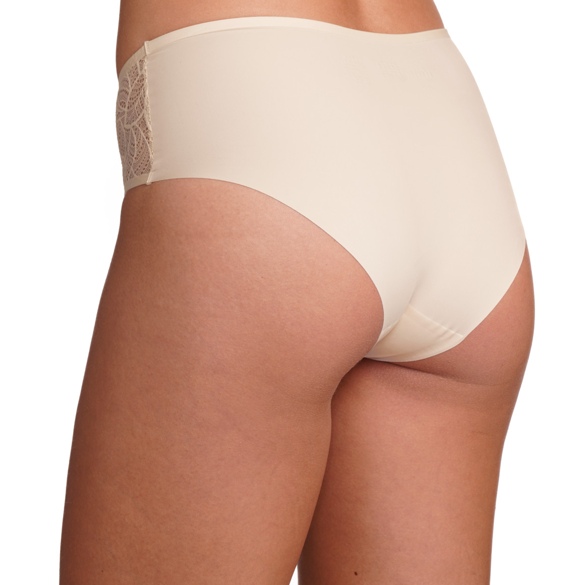 Gina Benotti Damen Seamless-Panty mit Spitzeneinsatz creme