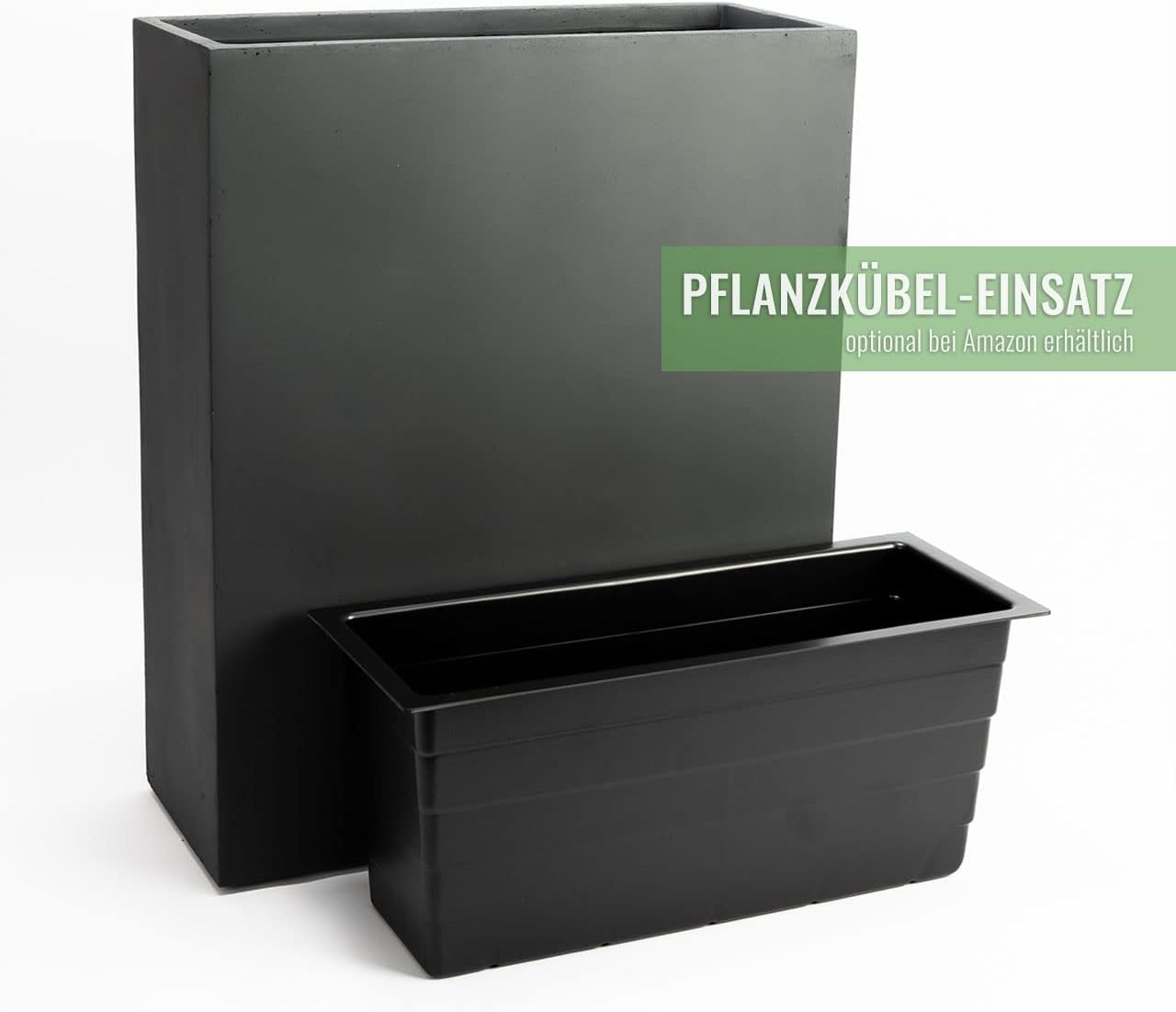 Pflanzwerk® Pflanzkübel Divider Anthrazit 72x60x25cm *Frostbeständiger Blumenkübel* *UV-Schutz* *Qualitätsware*