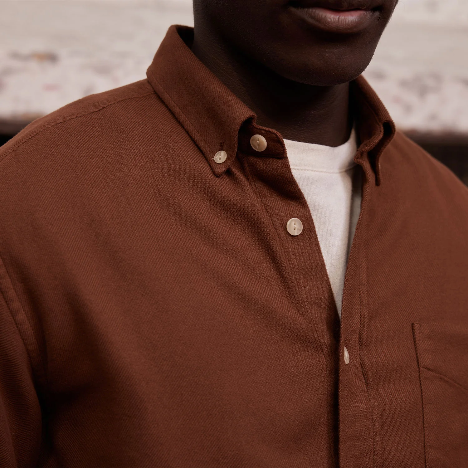 Rust Heavy Flannel Shirt
