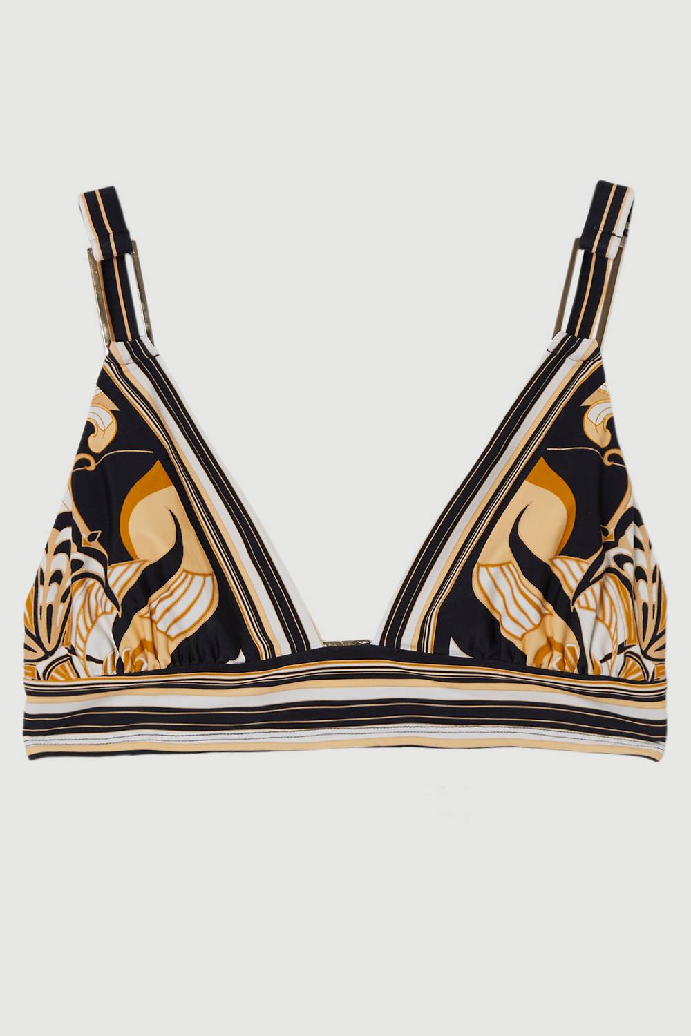 KarenMillen Haut De Bikini À Imprimé Abstrait Avec Détails De Finition