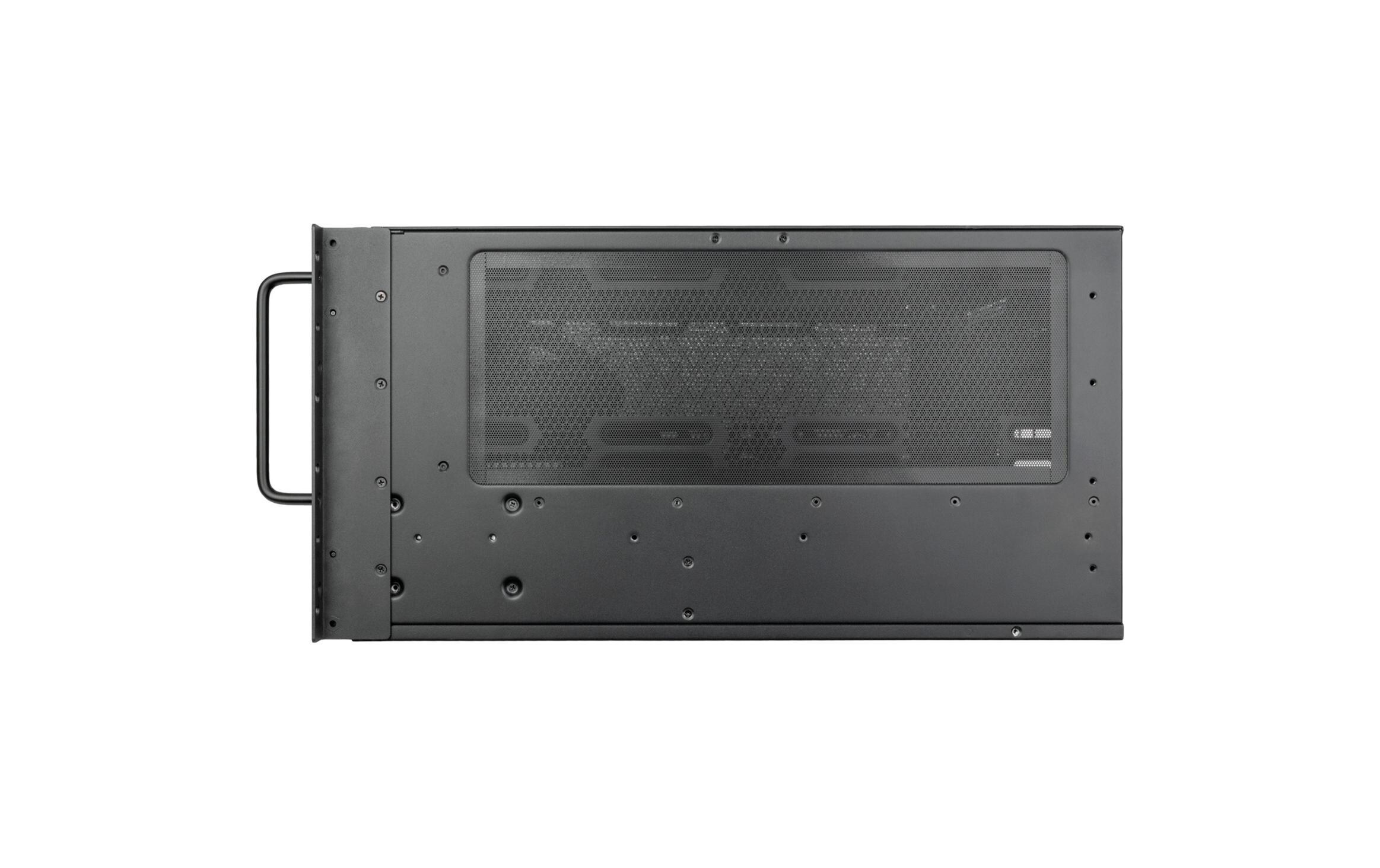 Gehäuse SST-RM61-312<br>6U 12-Bay Rackmount-Gehäuse mit Kompatibilität mit zwei Netzteilen
