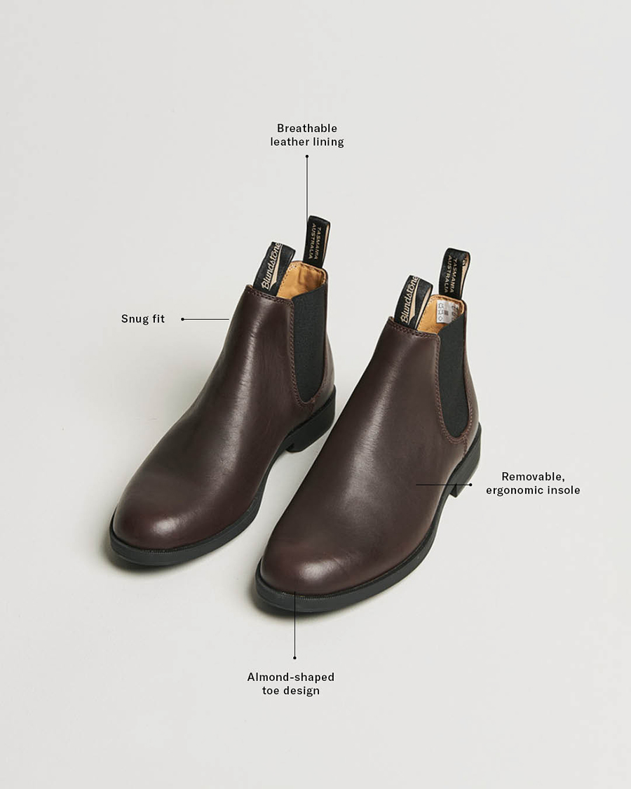 Blundstone 1900 Dress Ankle Leather Chelsea Boot Chestnut