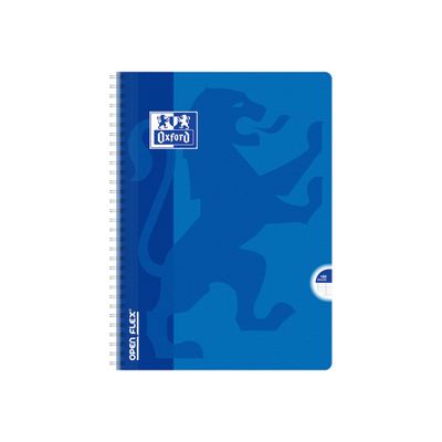 Oxford Openflex - Cahier polypro à spirale A4 (21x29,7 cm) - 180 pages - grands carreaux (Seyes) - disponible dans différentes couleurs