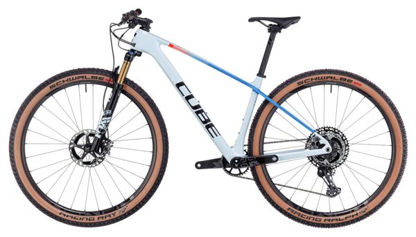 VTT Semi-Rigide Cube Elite C:68X SLX Shimano XTR 12V 29'' Gris Bleu Teamline