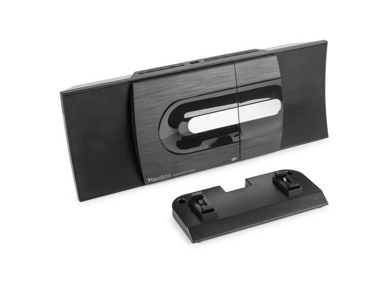 Audizio Radio/CD-Player Tours Schwarz Kompaktes Stereo-HiFi-System mit USB und CD-Player