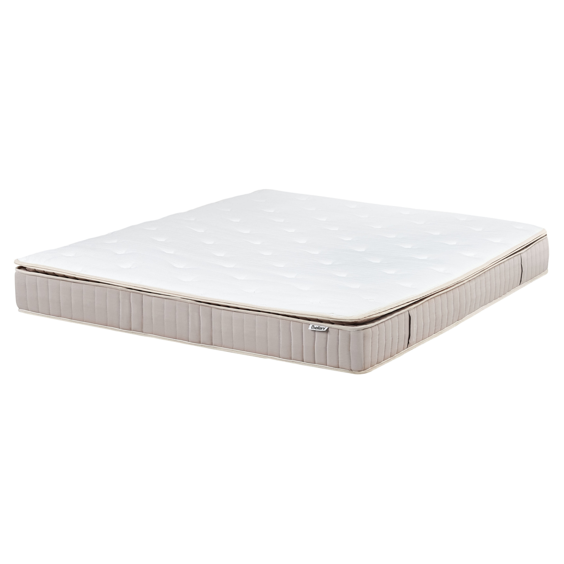 Beliani-DAYDREAM-Pocketveringmatras hard-Wit-160 x 200 cm-Polyester