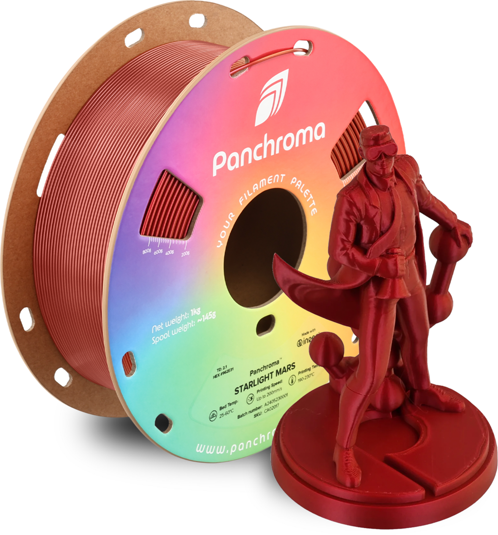 Polymaker  Panchroma™ PLA Starlight Mars, 1,75 mm / 1000 g    Das Funkeln der Sterne auf Mars