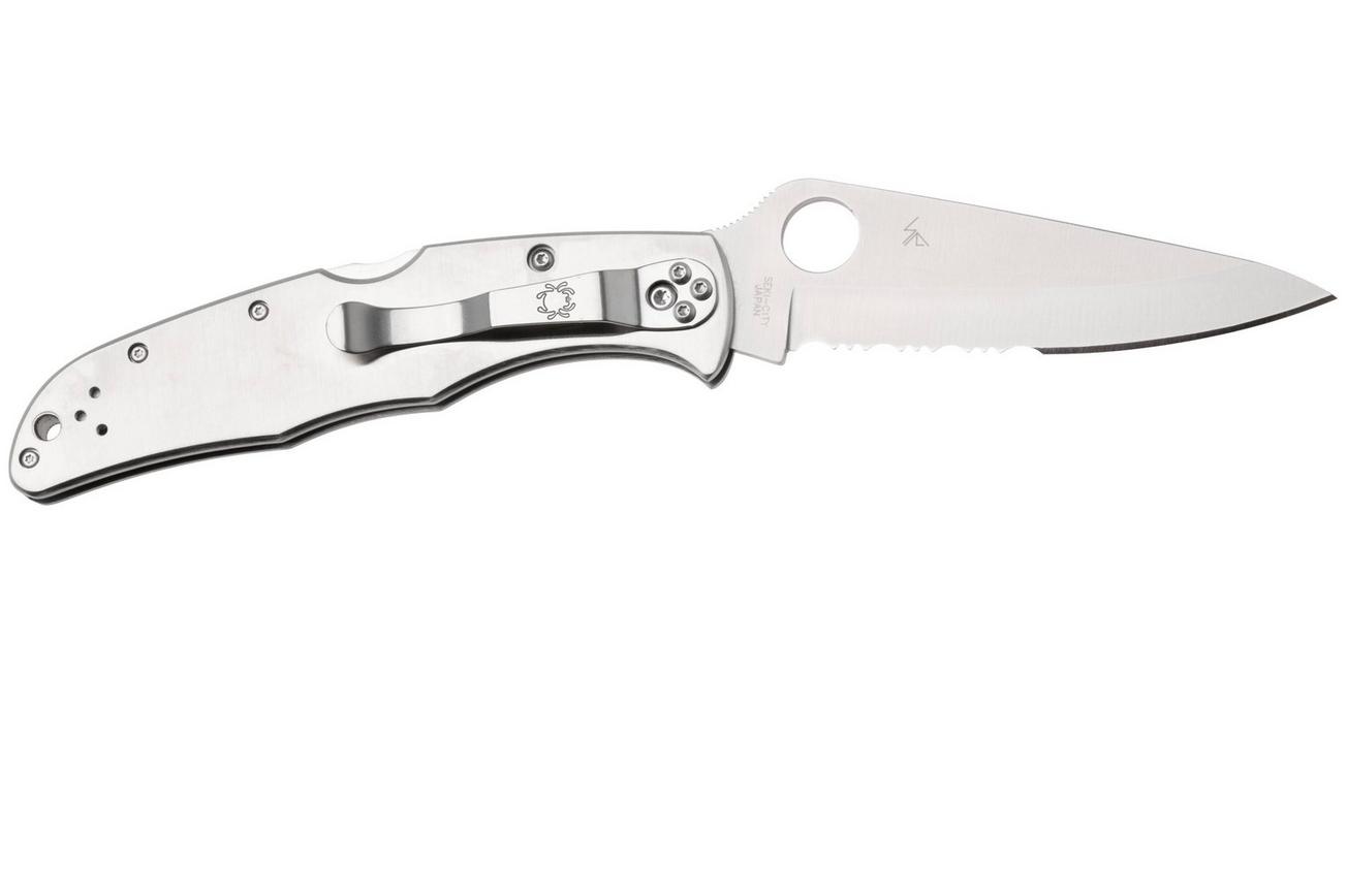Spyderco Endura 4 Stainless Steel C10PS partly serrated zakmes